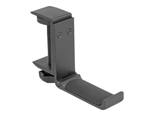 Delock Halter für Kopfhörer - verstellbar - für Tischmontage - Aluminium