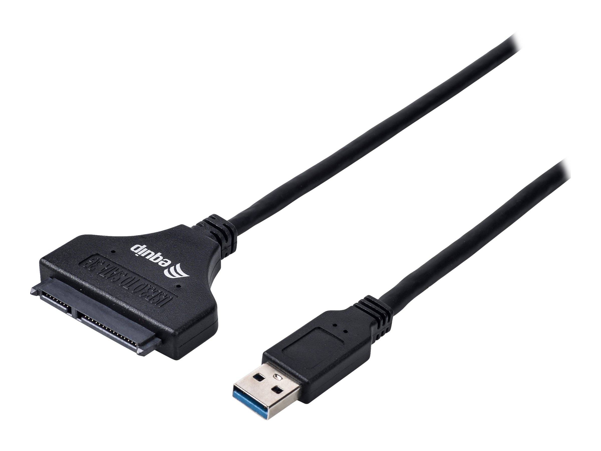 Equip Speicher-Controller - 2.5" (6.4 cm) - SATA - 5 Gbit/s - USB 3.0 - Schwarz