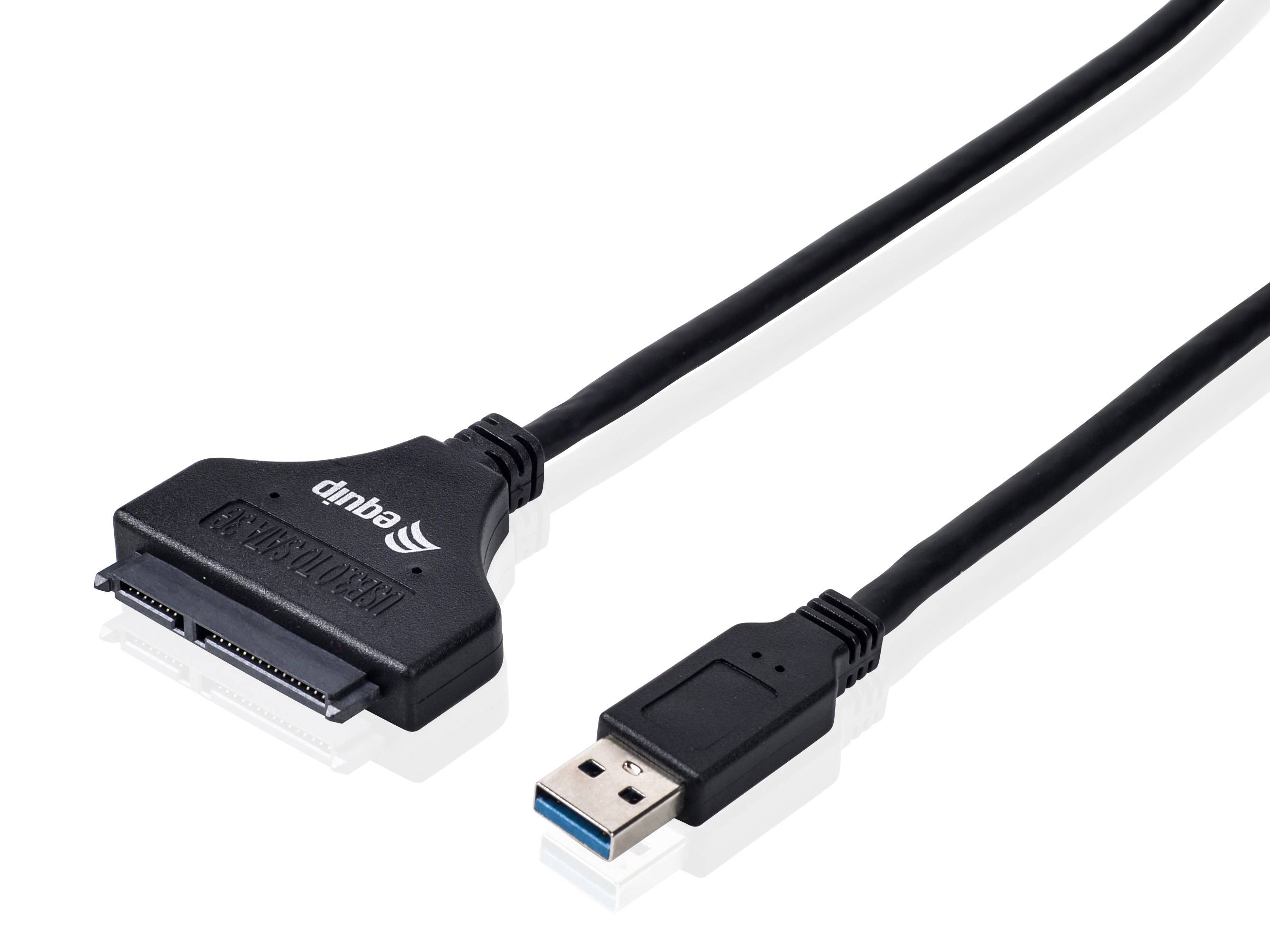 Equip Speicher-Controller - 2.5" (6.4 cm) - SATA - 5 Gbit/s - USB 3.0 - Schwarz