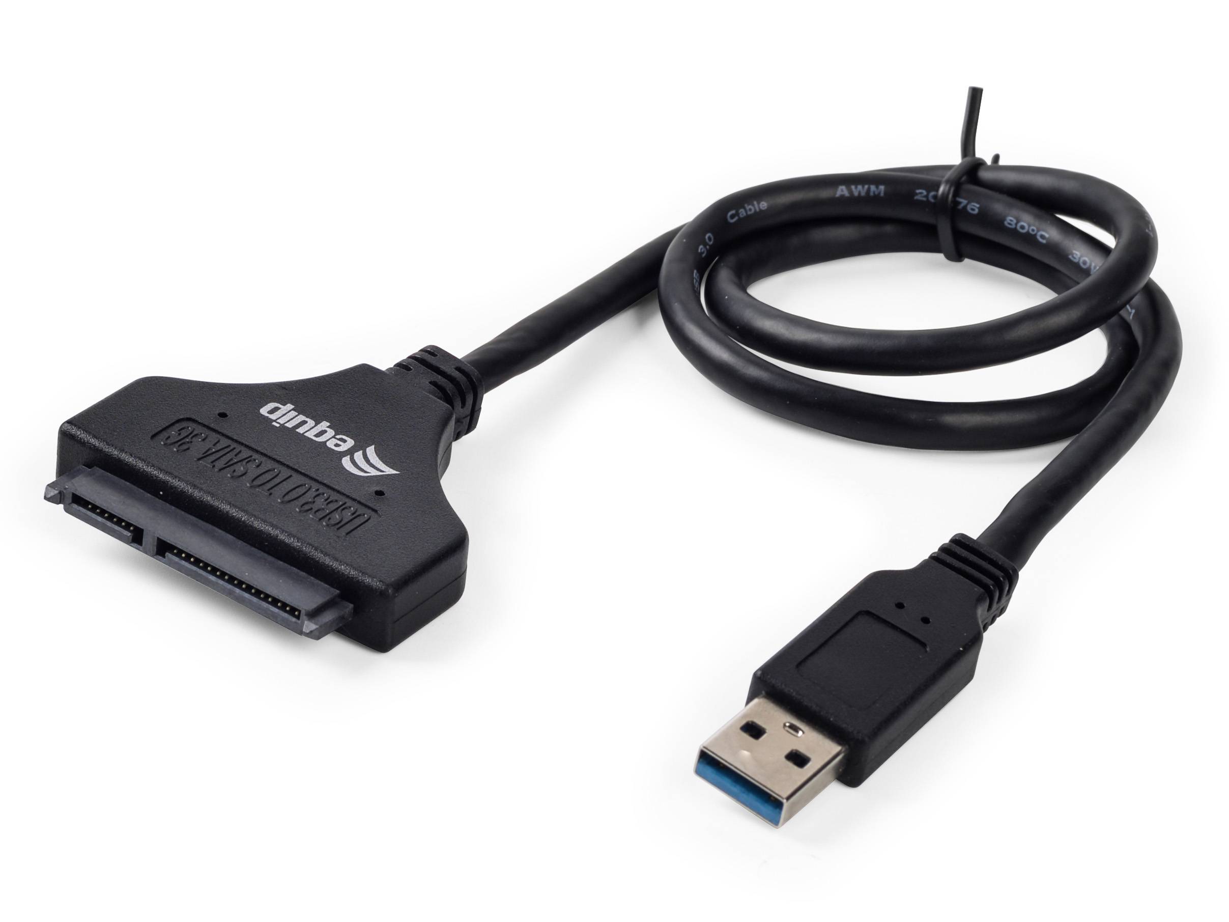 Equip Speicher-Controller - 2.5" (6.4 cm) - SATA - 5 Gbit/s - USB 3.0 - Schwarz