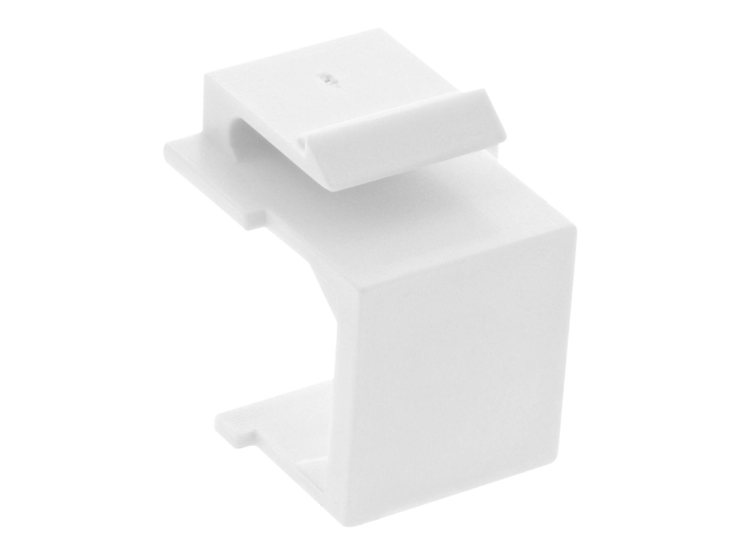 InLine® Keystone SNAP-In Blindabdeckung für Modul Steckplatz, weiß 10er Pack