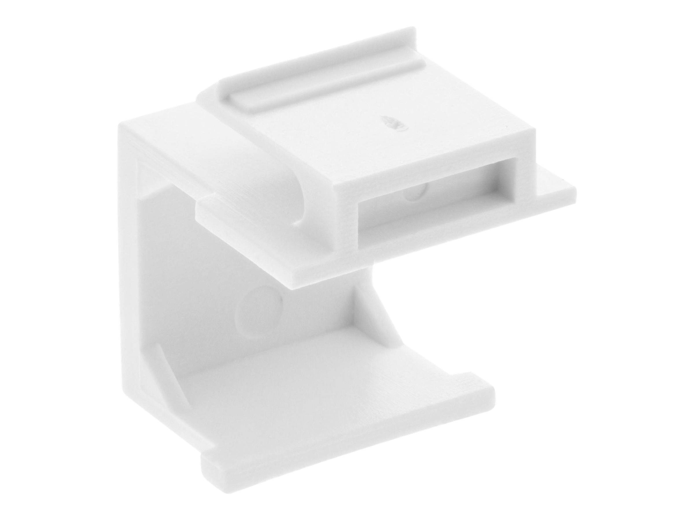 InLine® Keystone SNAP-In Blindabdeckung für Modul Steckplatz, weiß 10er Pack