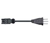 Bachmann 375.016 Strom Anschlusskabel Schwarz 1.50 m