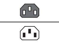 Compaq Stromkabel - IEC 60320 C13 bis IEC 60320 C14 - Schwarz