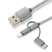 CoreParts MOBX-ACC-003, 1 m, Micro-USB A, Micro-USB B, Grau