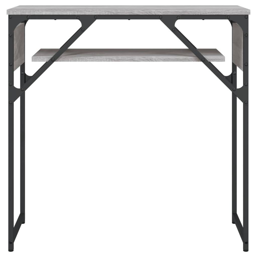 vidaXL Konsolentisch mit Ablage Grau Sonoma 75x30x75cm Holzwerkstoff