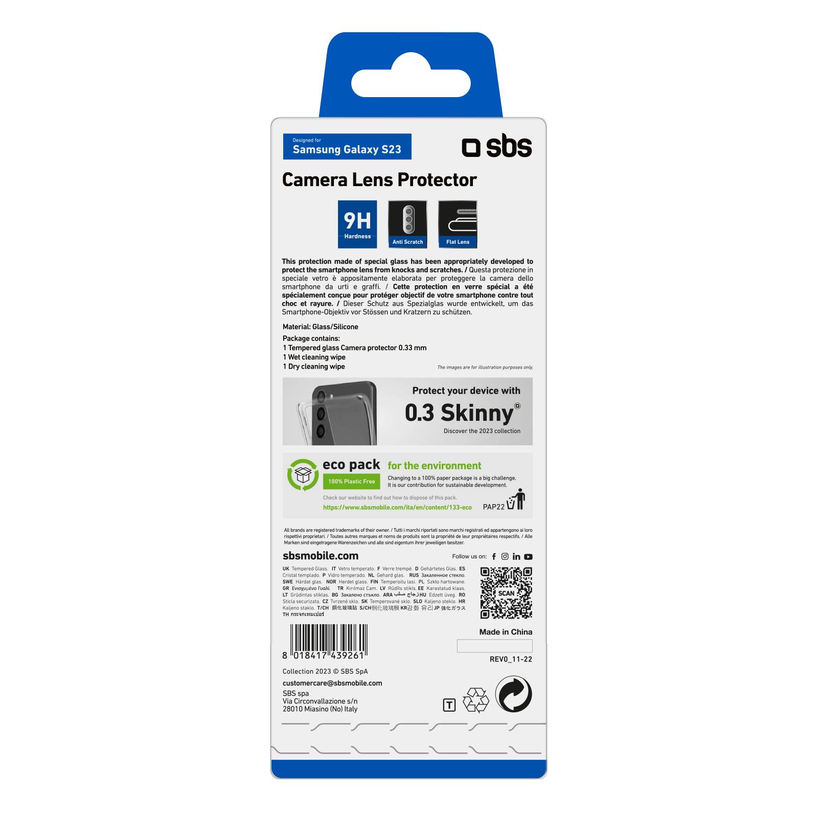 SBS Glas SP Kameralinse Galaxy S23+ - 6,6"