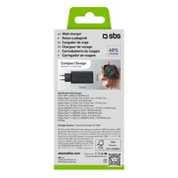 SBS TETRGANUSB2CPD100W - Drinnen - AC - 12 V - SchwarzGaN-Ladegerät 100 Watt mit SBS TETRGANUSB2CPD100W - Drinnen - AC - 12 V - SchwarzGaN-Ladegerät 100 Watt mit