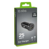 SBS Auto-Netzteil - 25 Watt - PD - 2 Ausgabeanschlussstellen (24 pin USB-C, SBS Auto-Netzteil - 25 Watt - PD - 2 Ausgabeanschlussstellen (24 pin USB-C,