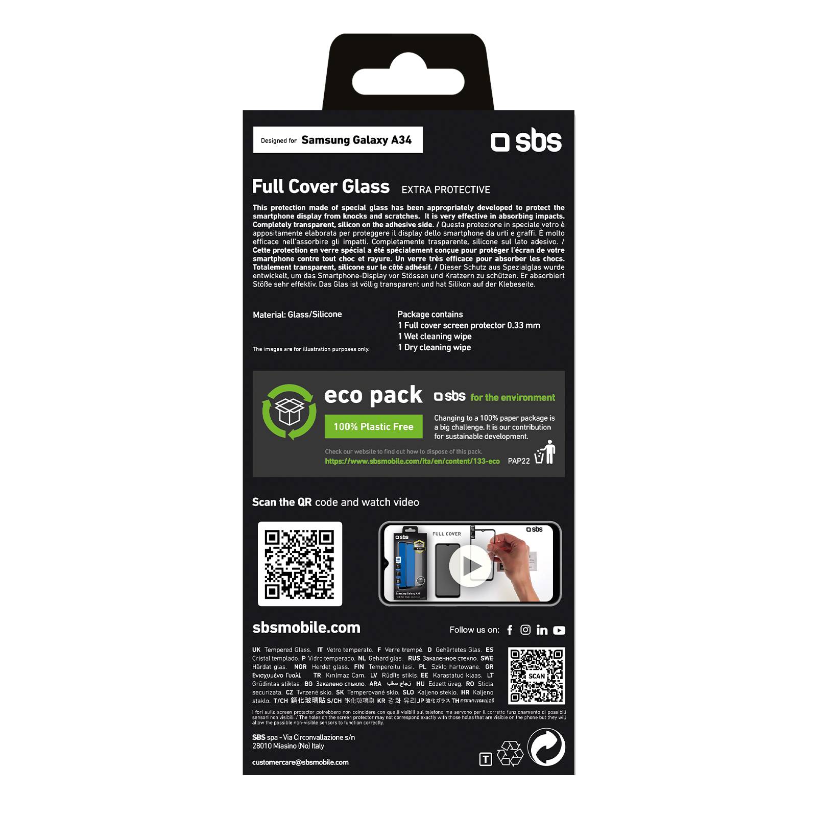 SBS TESCRFCSAA34 - Samsung - Galaxy A34 - Staubresistent - Kratzresistent - Scho