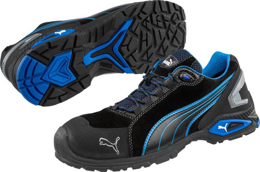 PUMA Rio Black Low 642750-47 Sicherheitsschuh S3 Schuhgröße (EU): 47 Schwarz, Blau 1 St.
