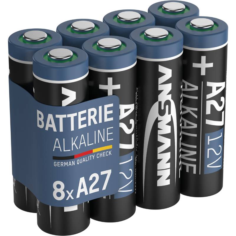 ANSMANN Alkaline Batterie A27/LR27, 12 Volt, 8er Pack (18006335)