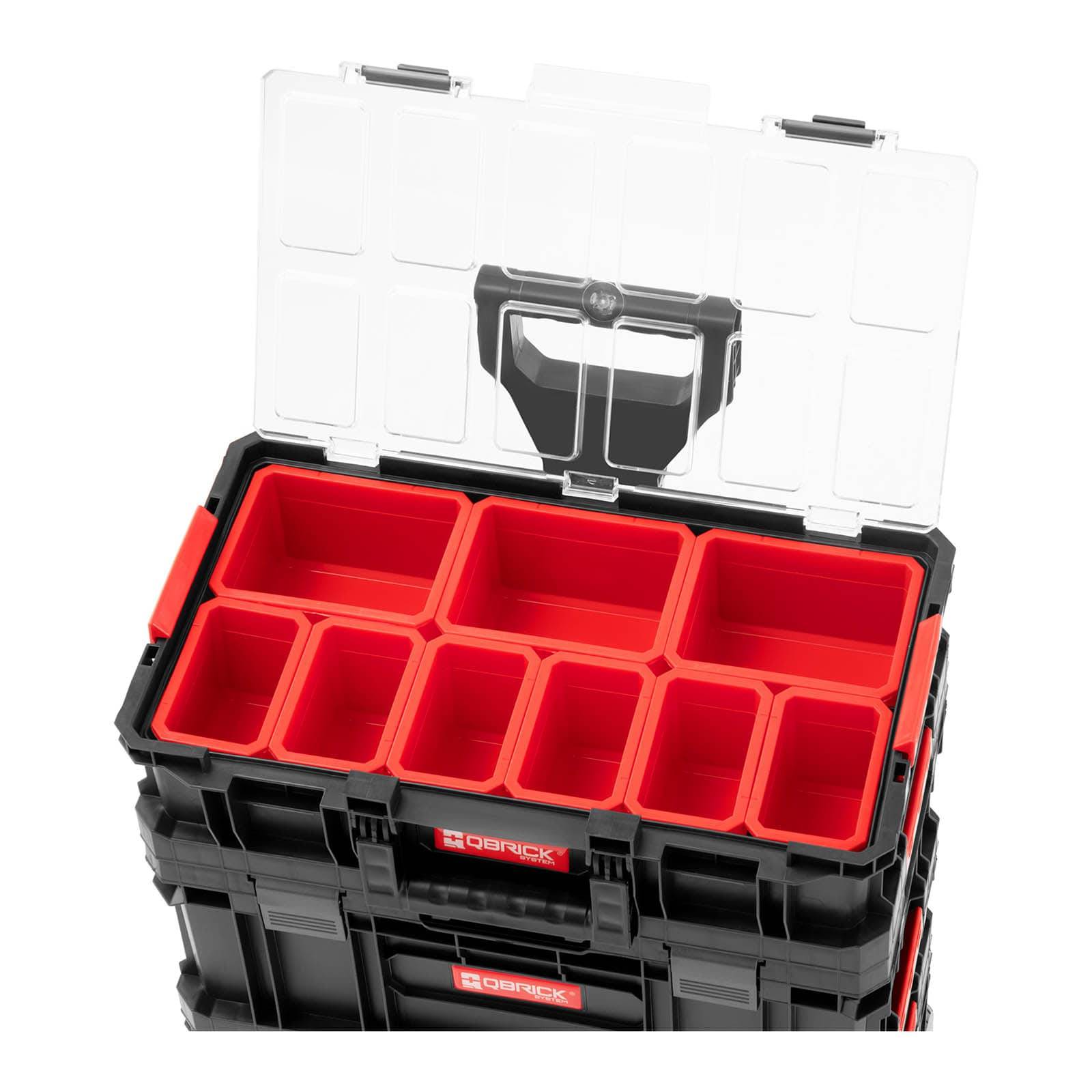 Werkzeugtrolley Set 6-in-1 Werkzeugkoffer Trolley 3 Organizer Werkzeugbox