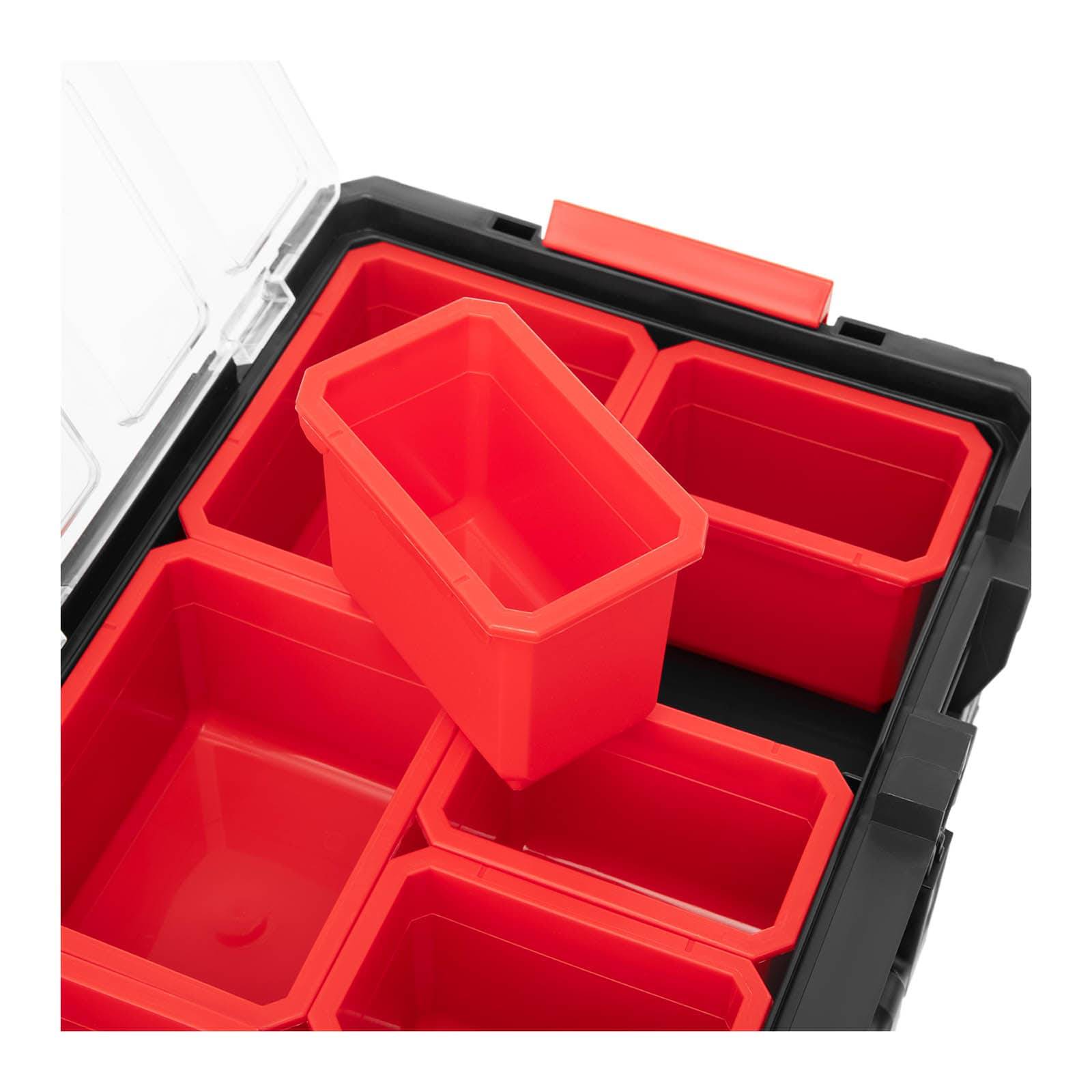 Werkzeugtrolley Set 6-in-1 Werkzeugkoffer Trolley 3 Organizer Werkzeugbox