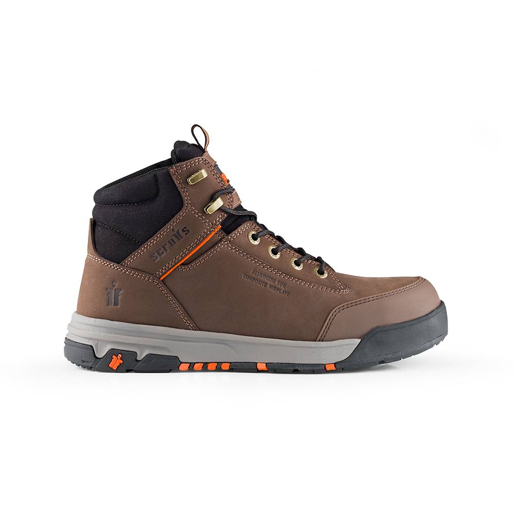 Scruffs Switchback 3 Premium Sicherheitsschuhe S3 Dunkelbraun 44