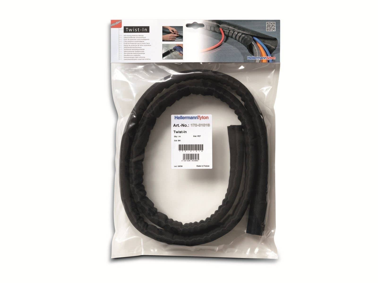 HellermannTyton Helagaine Geflechtschlauch Twist-In Bündelbereich-Ø: 16 - 19 mm Twist-In 19 Inhalt: 2 m (170-01014)