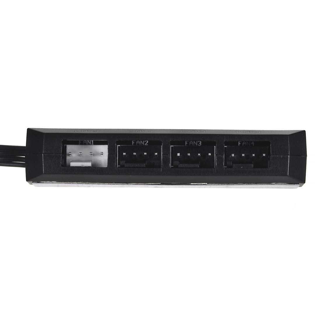 DeepCool FH-04 - 0,55 m - ATX (20-pin) - 4 x Molex (3-pin) - Gerade - Gerade - Schwarz (DP-F04PWM-HUB)