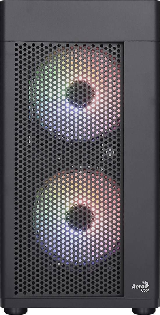 AEROCOOL ADVANCED TECHNOLOGIES Hexform Mini Tower Schwarz - Midi/Minitower - ATX