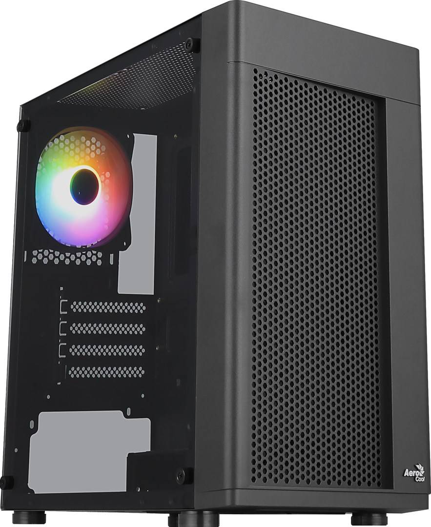 AEROCOOL ADVANCED TECHNOLOGIES Hexform Mini Tower Schwarz - Midi/Minitower - ATX