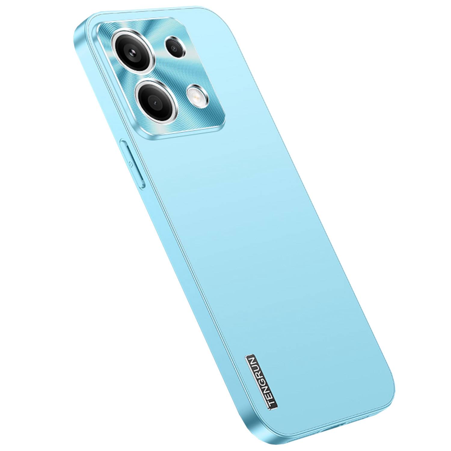 Für Xiaomi Redmi Note 13 Pro / Poco X6 Feinmattes Metall Design Hülle Hellblau