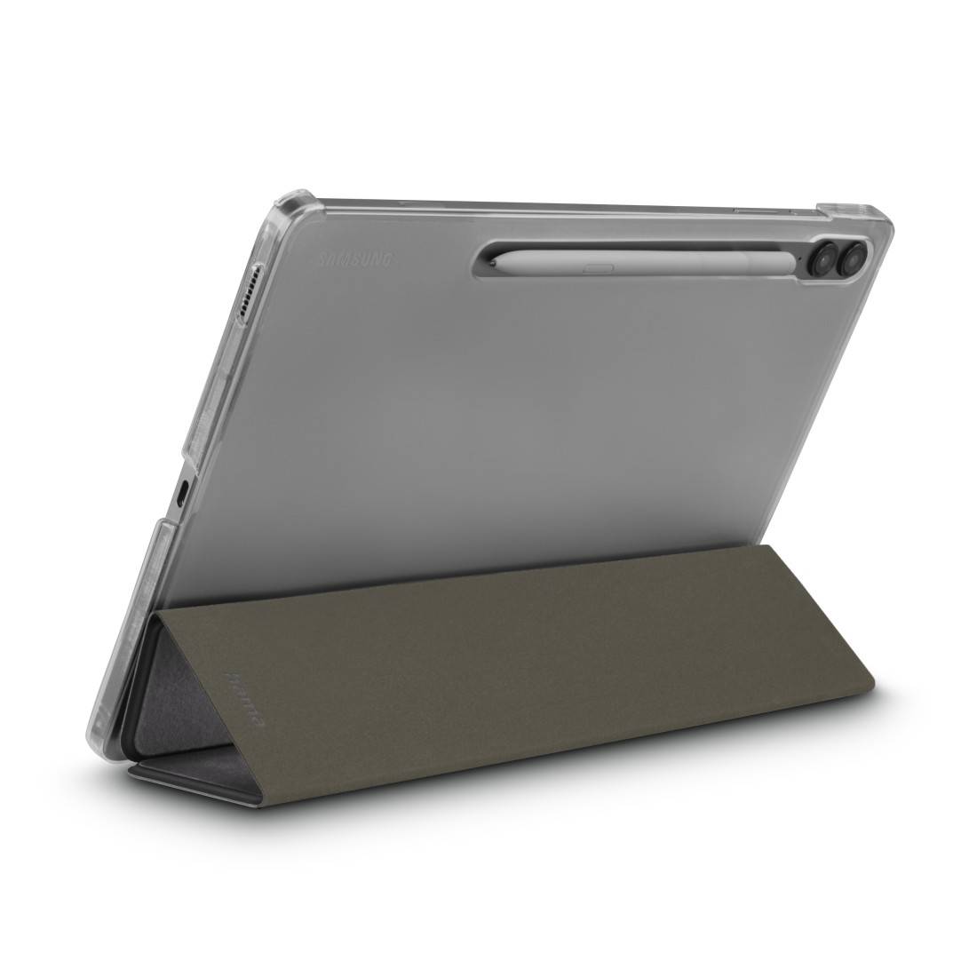 hama 00222007 Tablet-Case "Fold Clear" für Samsung Galaxy Tab S9 FE+ 12.4", Schwarz