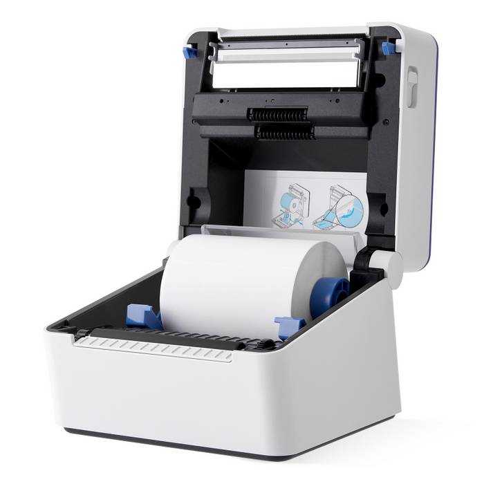 HP HPKE203, Thermodirekt, 300 x 300 DPI, 127 mm/sek, Kabelgebunden, Blau, Weiß