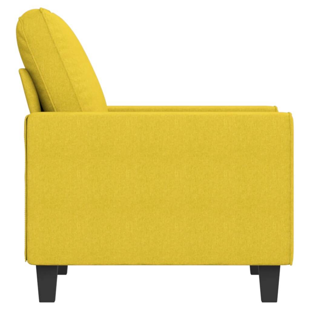 vidaXL Sessel Hellgelb 60 cm Stoff