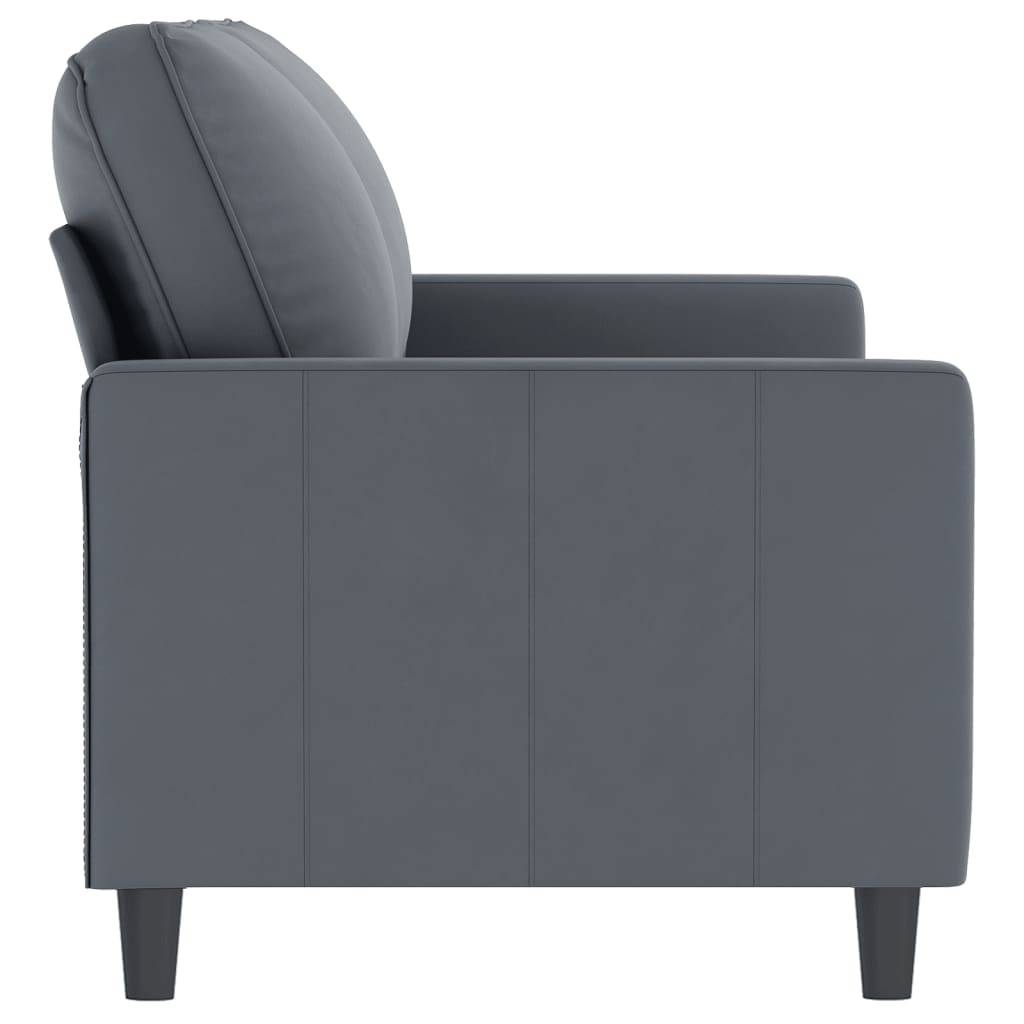 vidaXL 2-Sitzer-Sofa Dunkelgrau 140 cm Samt