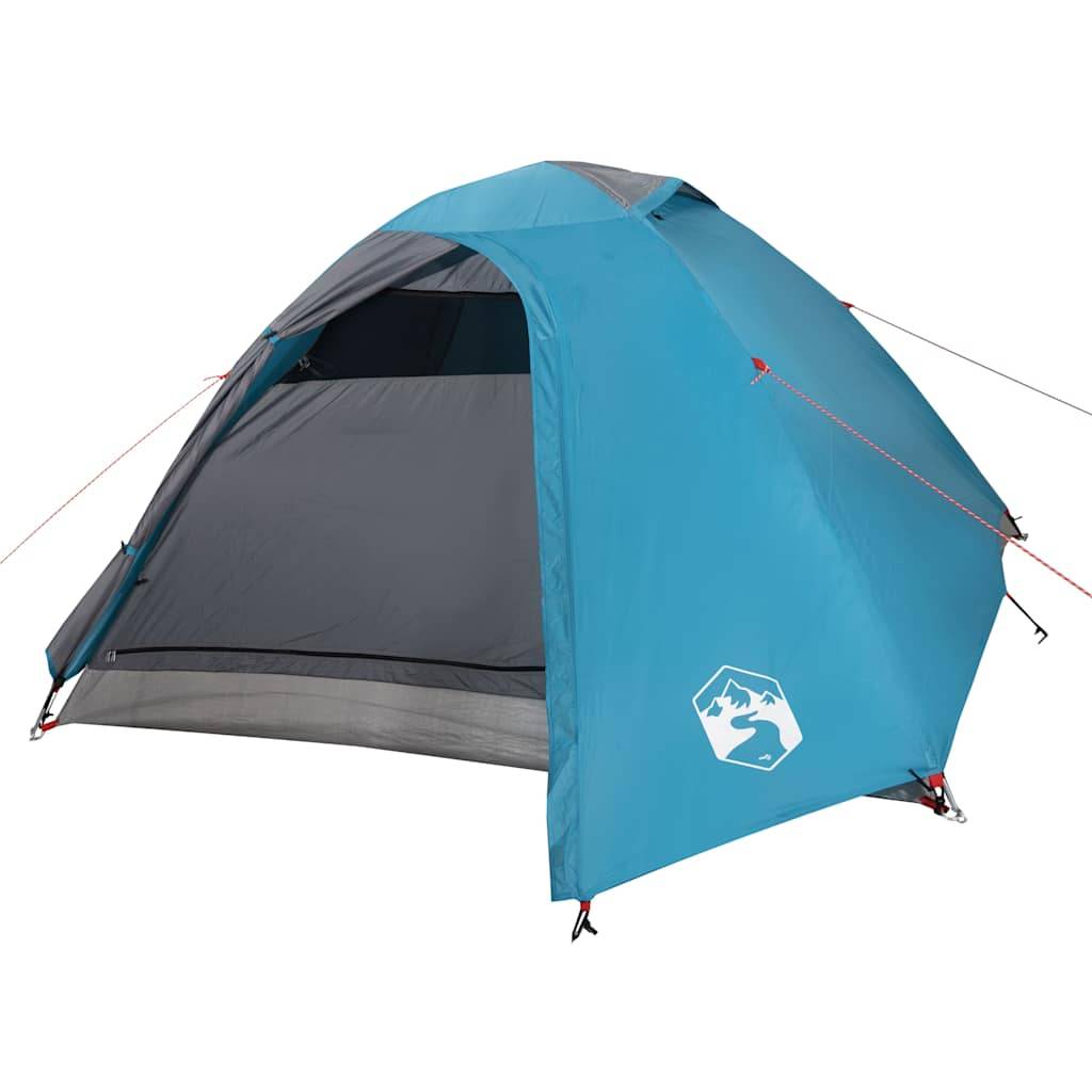 vidaXL Kuppel-Campingzelt 4 Personen Blau Wasserdicht
