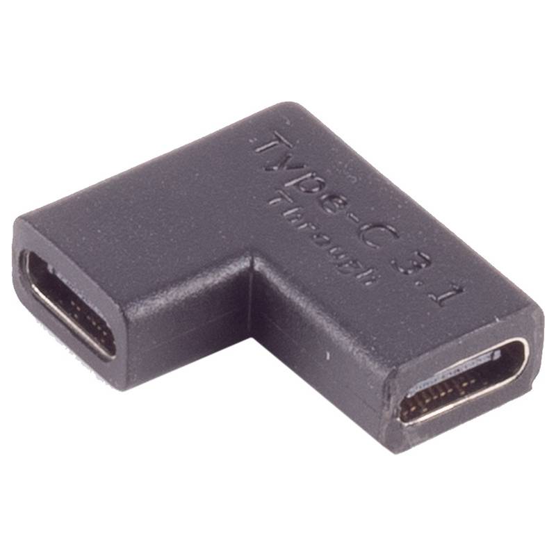 shiverpeaks®-BASIC-S--Adapter, USB-C Verbinder, 3.1, 90° Winkel links/rechts, PVC