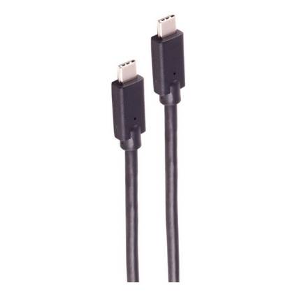 shiverpeaks®-BASIC-S--USB-C Verbindungskabel, USB Kabel Typ-C Stecker auf Typ C Stecker, 3.2 Gen 2x2, 100W, 1,0m