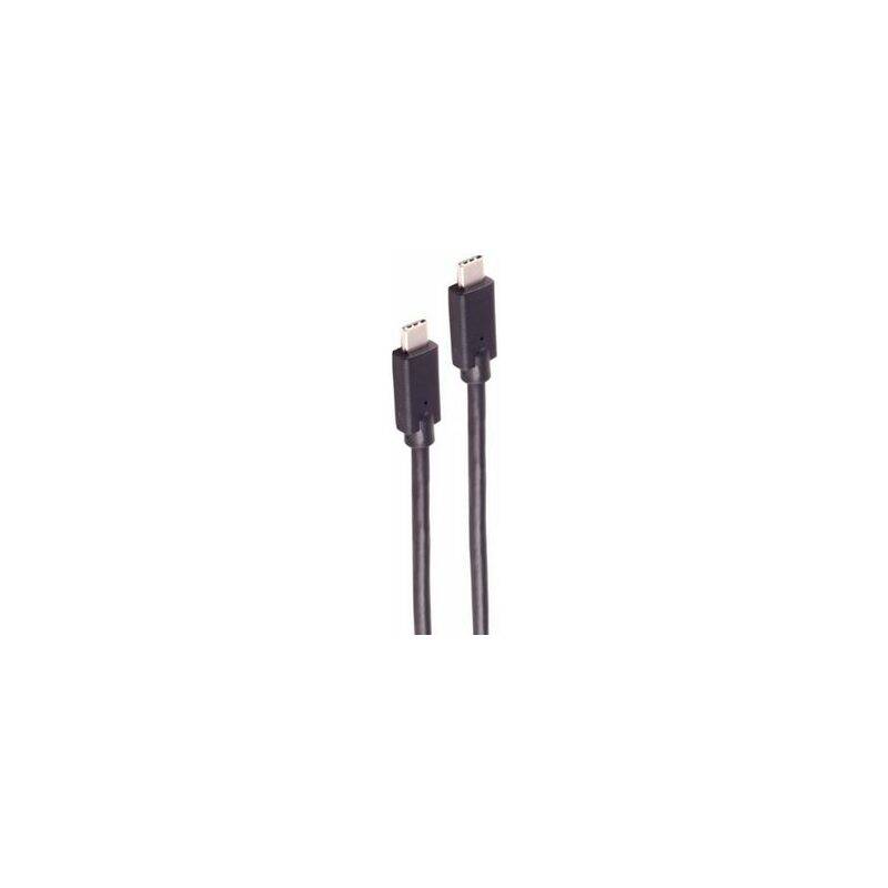 shiverpeaks®-BASIC-S--USB-C Verbindungskabel, USB Kabel Typ-C Stecker auf Typ C Stecker, 3.2 Gen 2x2, 100W, 0,25m