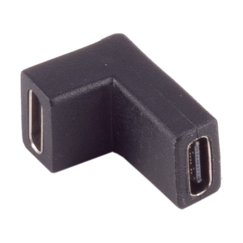 USB-C Verbinder, 3.1, 90° Winkel oben/unten, PVC