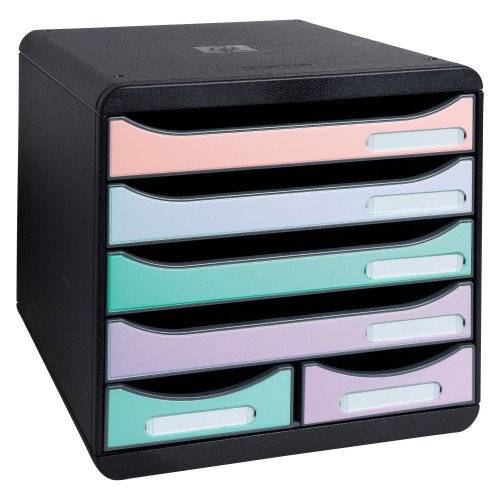 Exacompta Schubladenbox BIG BOX MAXI 6 offene Schubladen Aquarel 3127296D