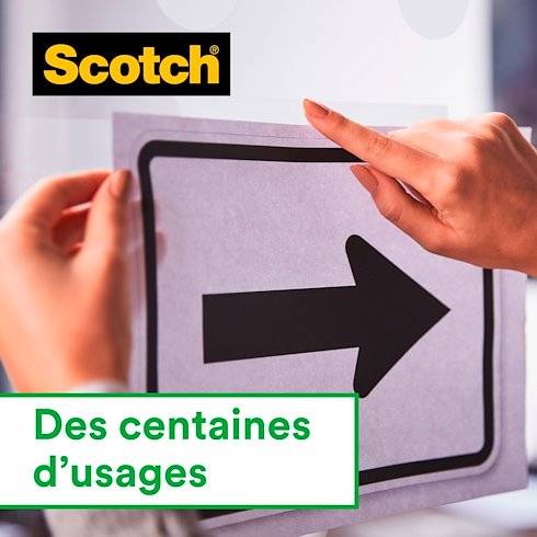 Scotch 8-1925D Scotch Klebefilm Magic, unsichtbar, im Handabroller