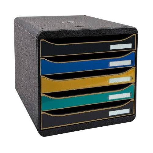 Schubladenbox NeoDeco 5Schübe 347x278x271 sort