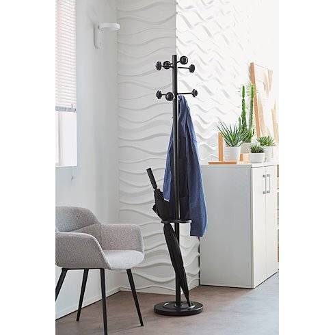 UNILUX Garderobenständer Accueil 100340694 175cm 8Haken sw
