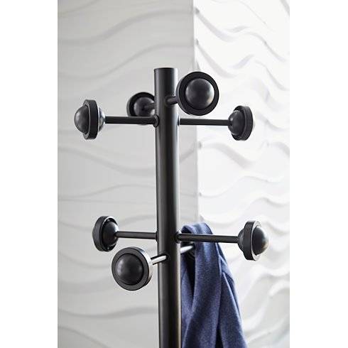 UNILUX Garderobenständer Accueil 100340694 175cm 8Haken sw