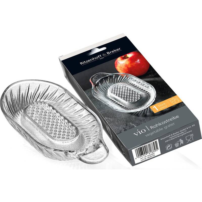 Ritzenhoff & Breker Rohkostreibe VIO, aus Glas, 60 ml aus stabilem Pressglas, spülmaschinenfest, mit Griff,