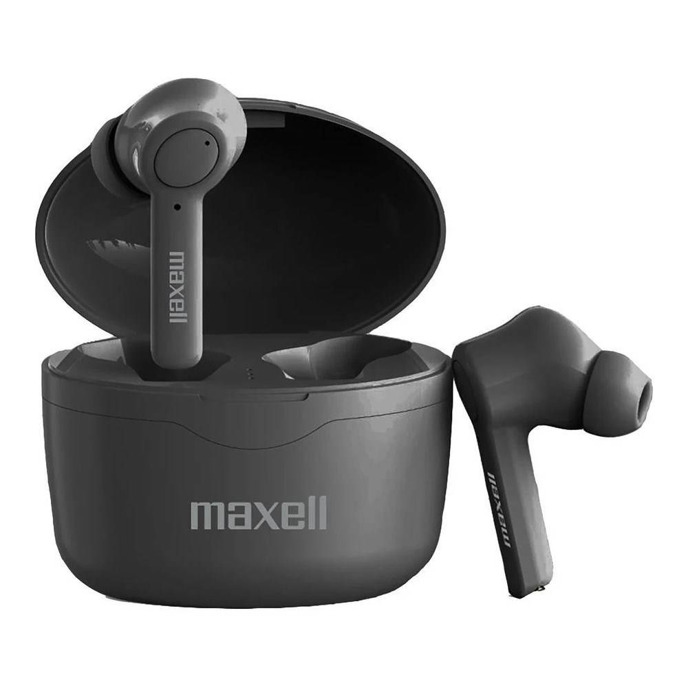 Maxell Bass 13 Sync Up Wireless Bluetooth In-Ear-Kopfhörer mit Ladegerät Fall schwarz (MAXELL HOME STUDIO)