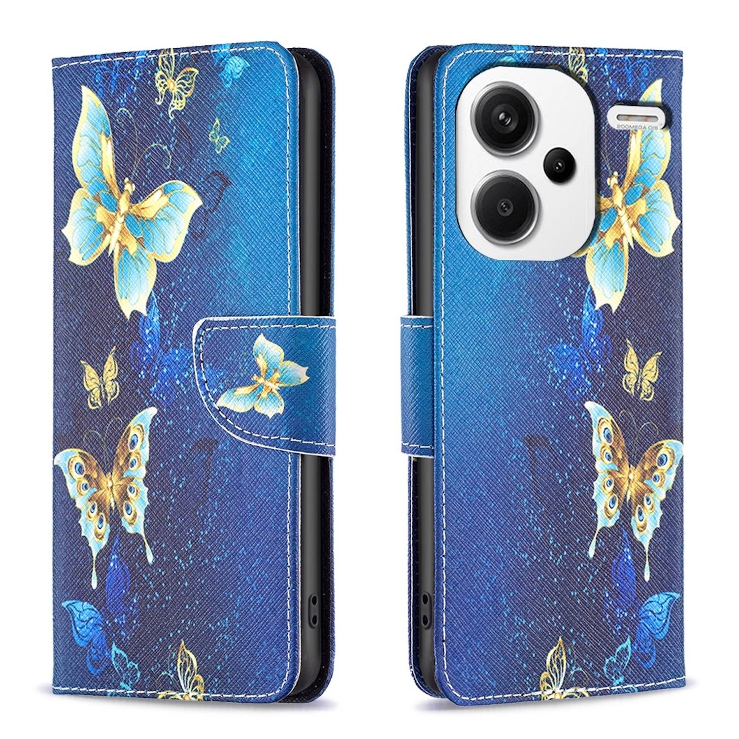 Für Xiaomi Redmi Note 13 Pro Plus Kunstleder Tasche Hülle Book Motiv 4