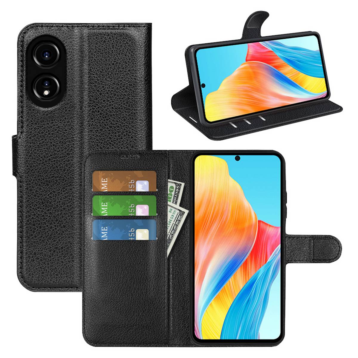 Für Blackview A200 Pro Book Wallet Premium Schutz Handy Hülle Tasche