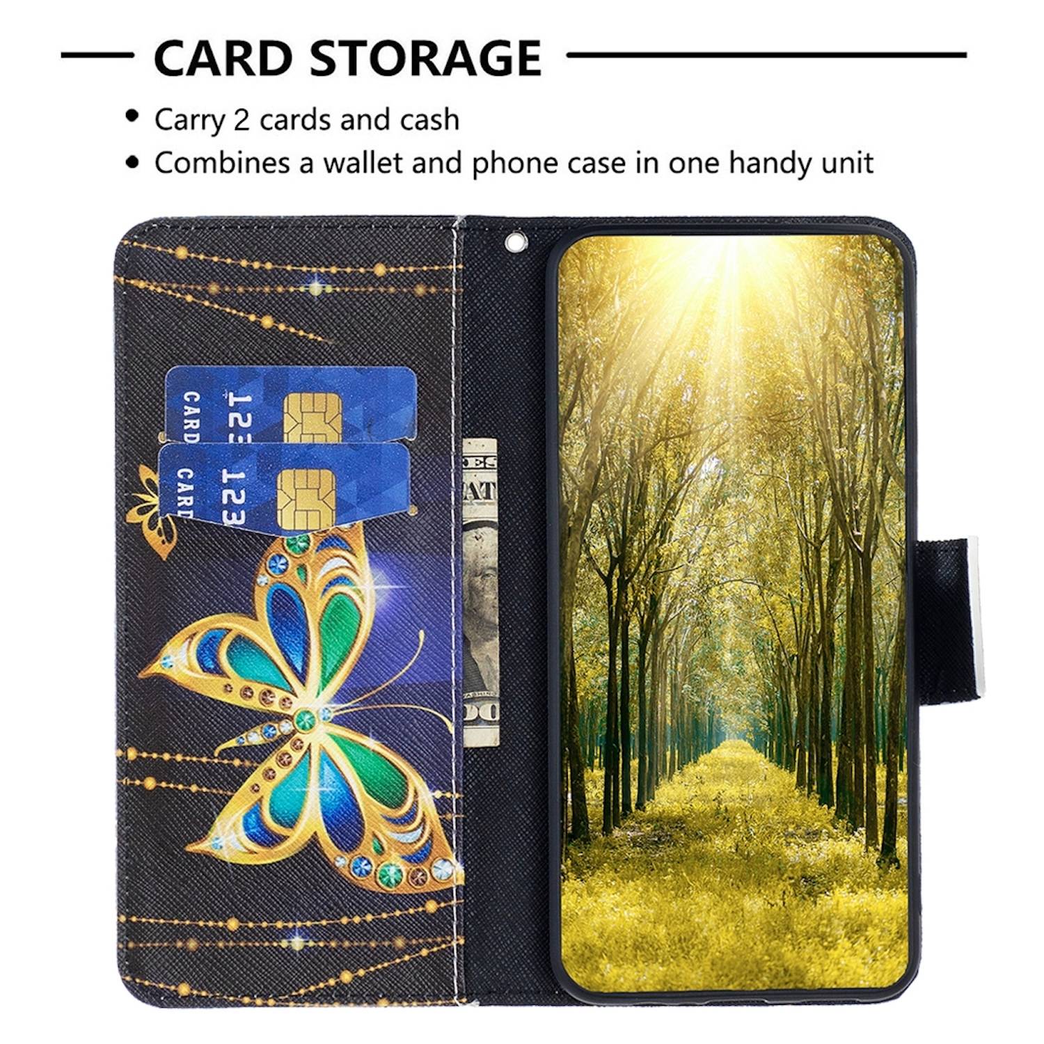 Für Xiaomi Redmi Note 13 Pro Plus Kunstleder Tasche Hülle Book Motiv 5