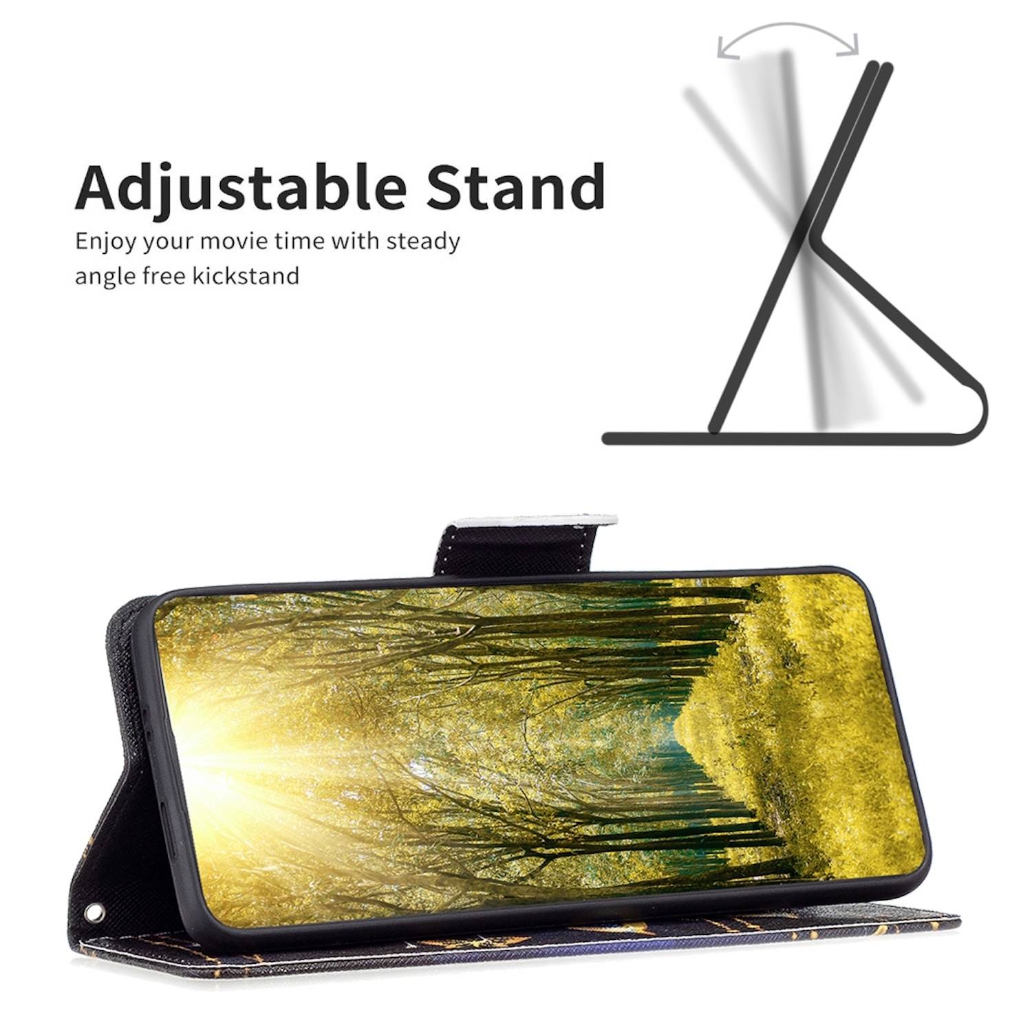 Für Xiaomi Redmi Note 13 Pro Plus Kunstleder Tasche Hülle Book Motiv 5