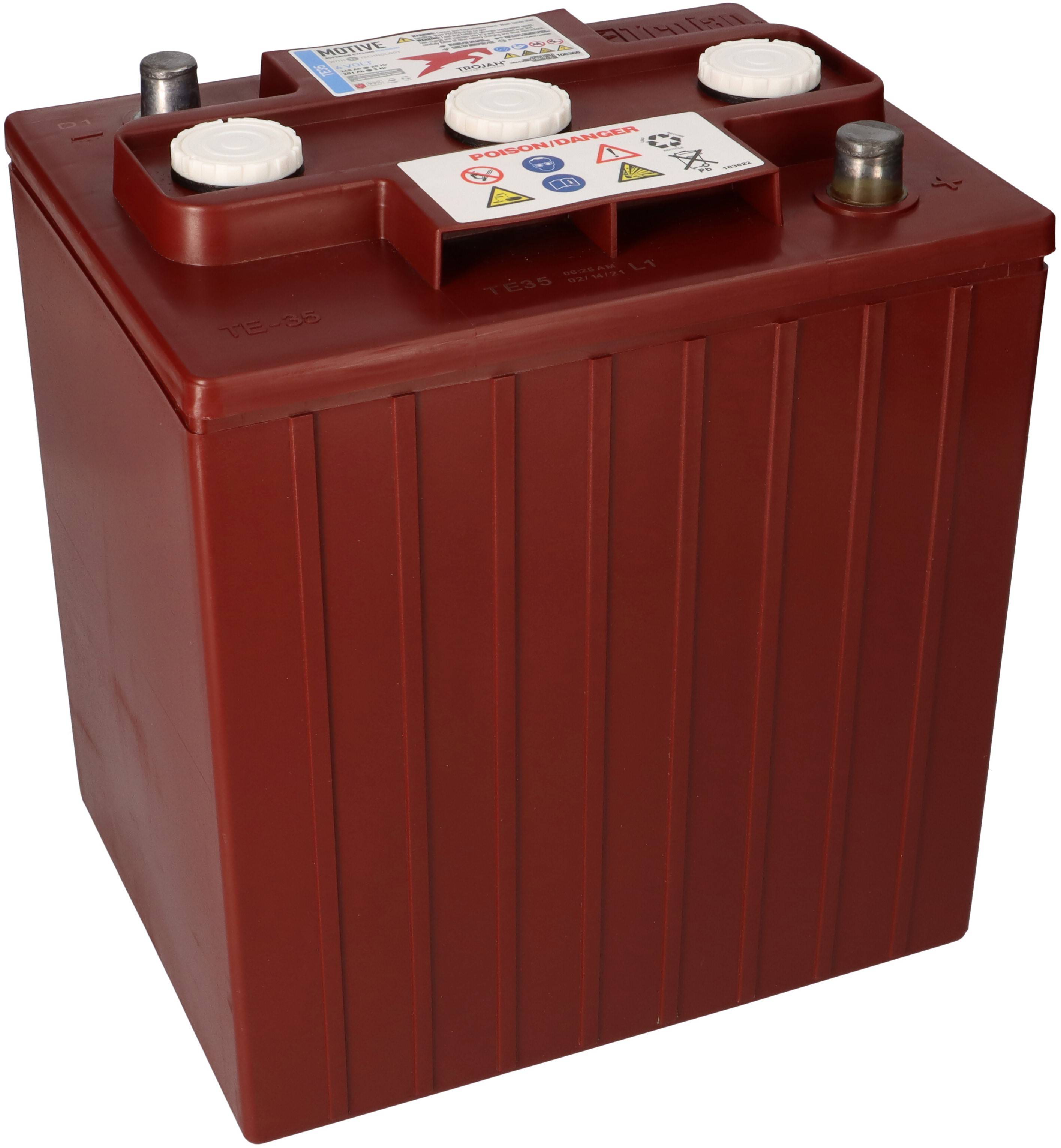 4x Traktionsbatterie Trojan TE35 6V 245Ah Deep Cycle AP-Anschluss