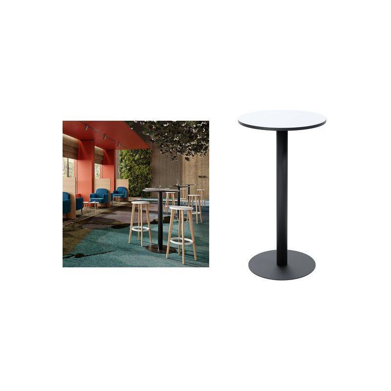 PAPERFLOW Stehtisch Mezzo, Durchmesser: 600 mm, schwarz (74600957)
