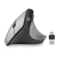 ACT AC5155 Kabellose ergonomische Maus | Bluetooth | USB-C/USB-A | 2400 DPI | Max. 3 Geräte
