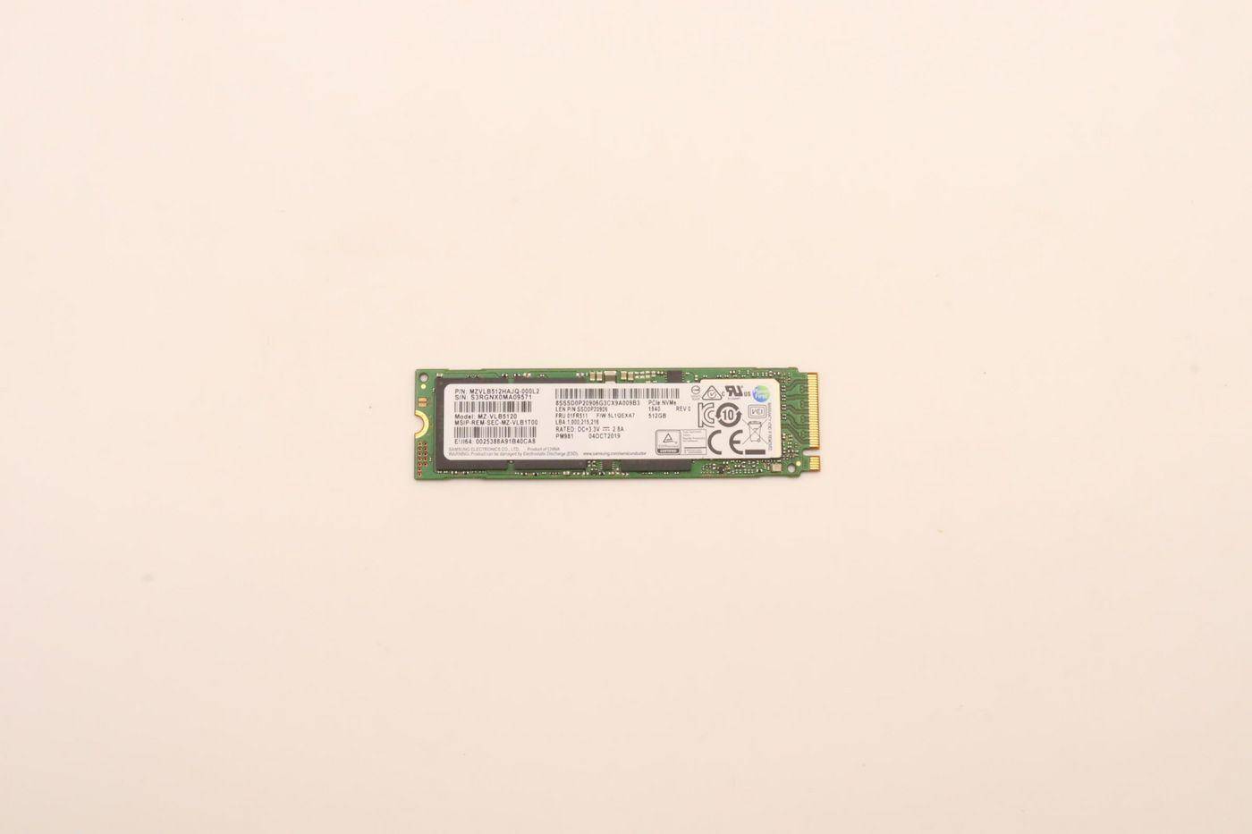 Lenovo SSD Storage PM981 PCIe 512 GB