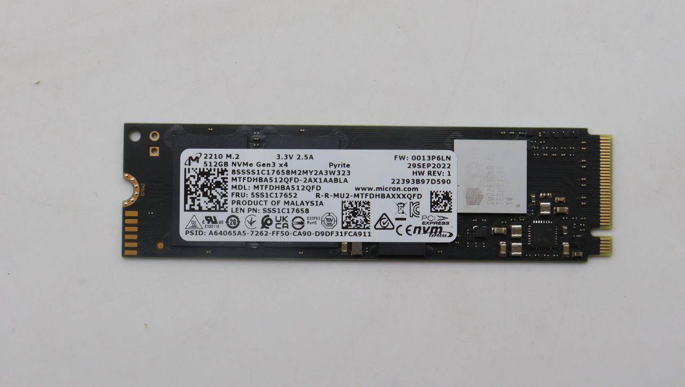 Micron 2210 512GB M.2 PCIe 2280 MTFDHBA512QFD-2AX1AAB (5SS1C17652)