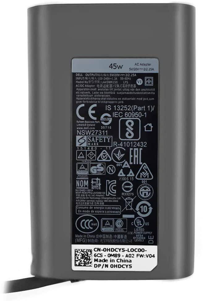 AC Adapter 45W USB Type-C includes power cable